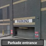 Parkade entrance
